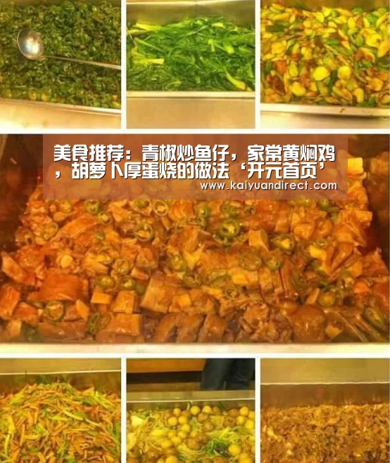 美食推荐:青椒炒鱼仔,家常黄焖鸡,胡萝卜厚蛋烧的做法‘开元首页’(图1) 开元官网
